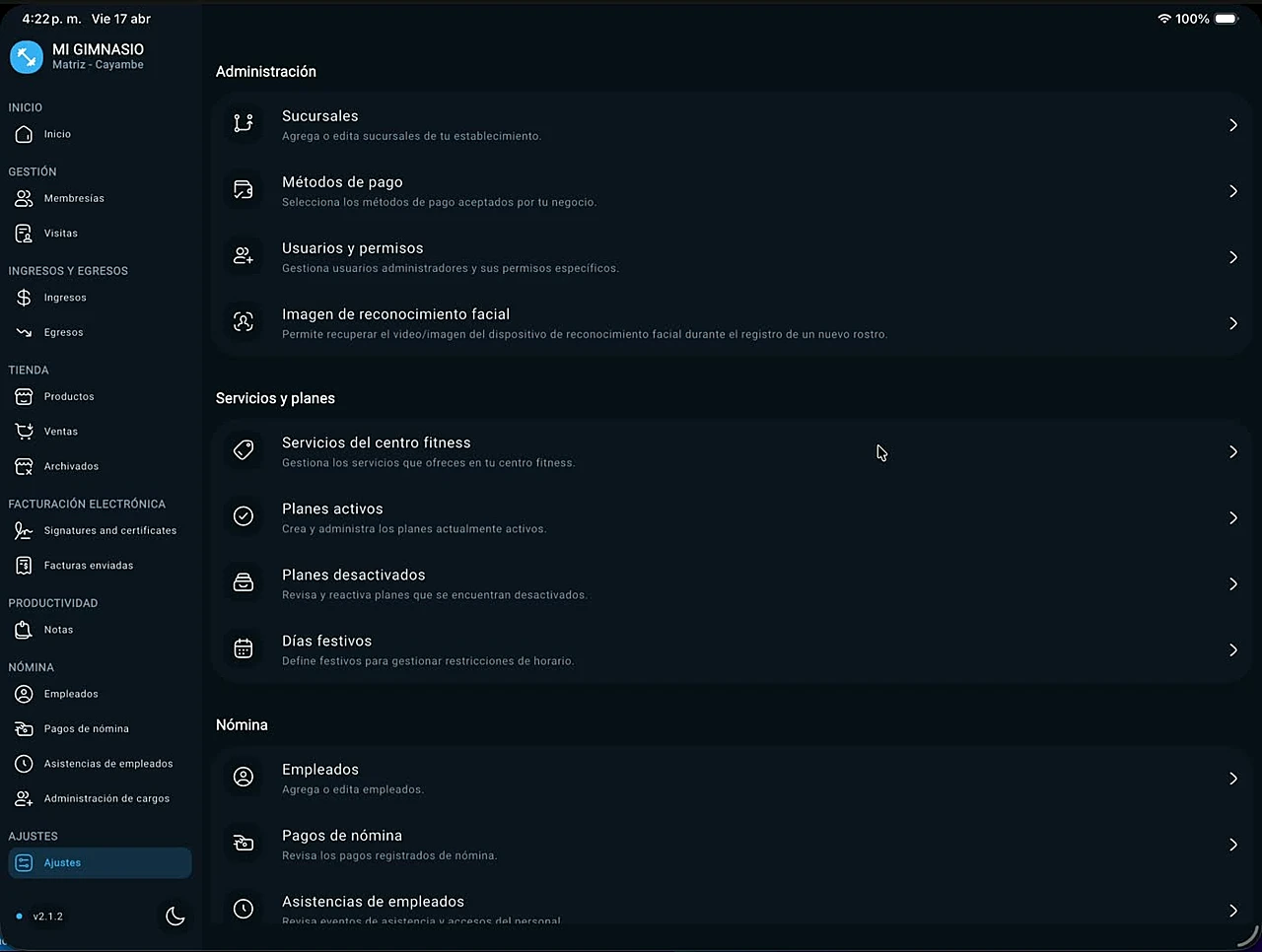 Ir a servicios del centro